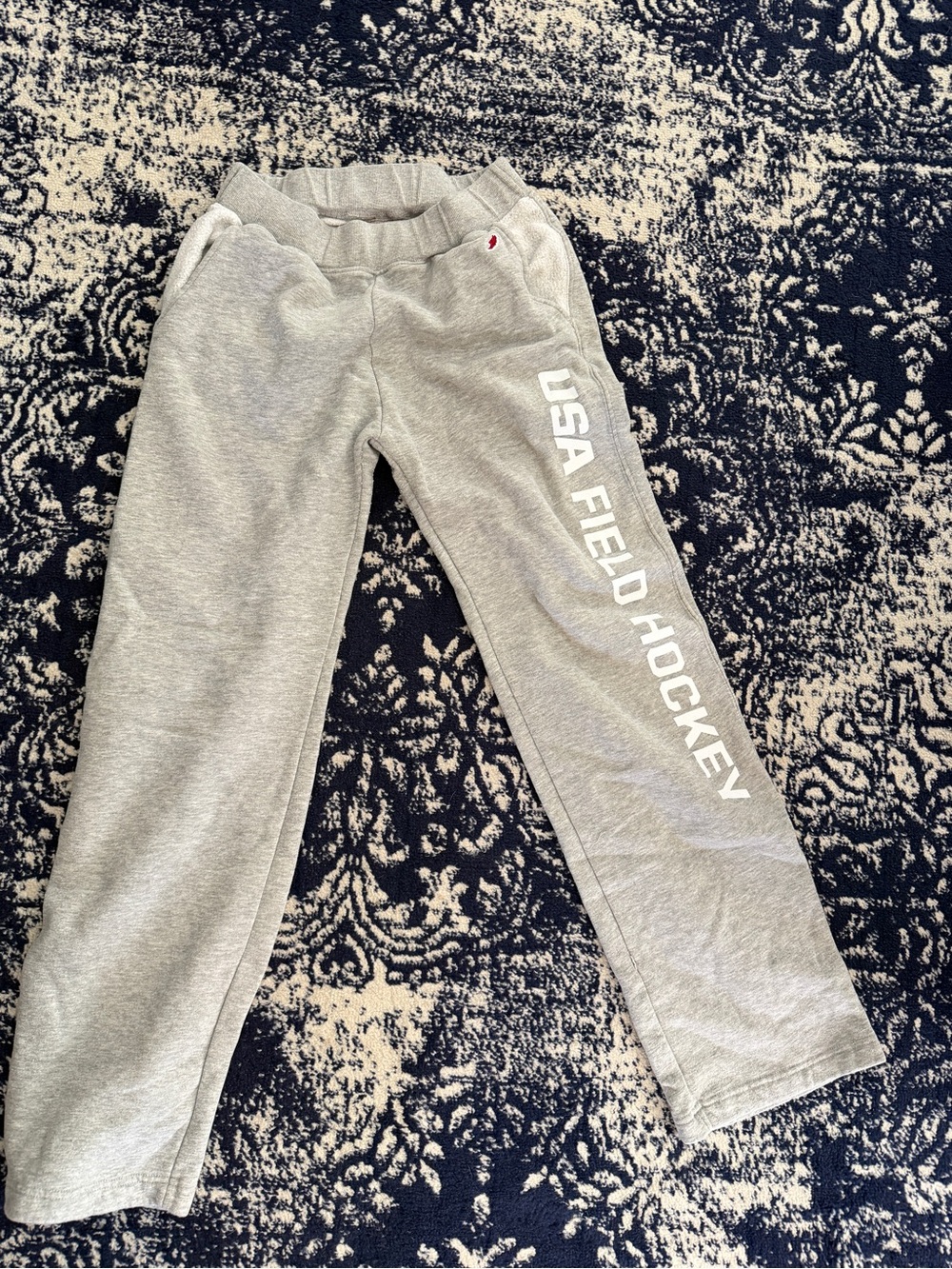League Light Gray Sweatpants with USA FIELD HOCKEY Print